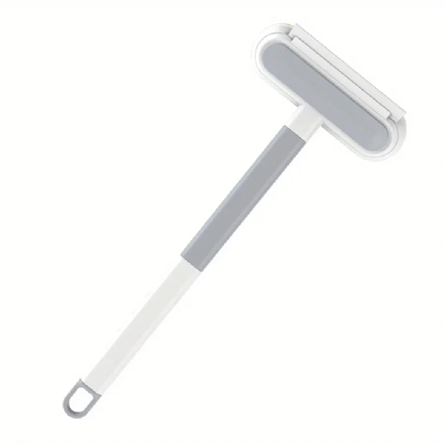 2-in-1 Pet Hair Remover & Window Cleaning Brush With Adjustable Handle