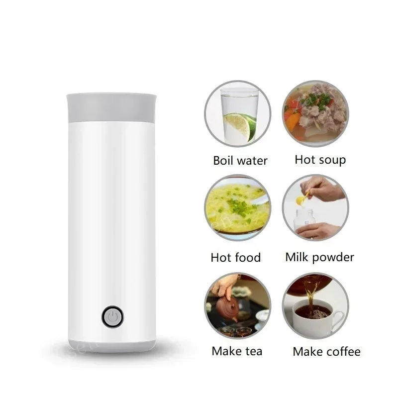 220V Portable Electric Hot Water Bottle - Mini Travel Kettle