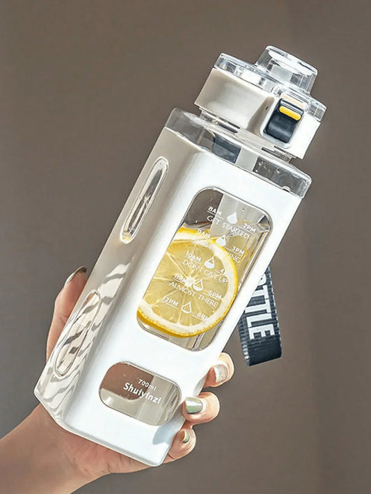 700/900ml Sports Water Bottle – Portable Straw Cup for Outdoors