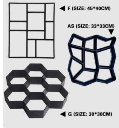 Ultralight diy garden paving mould