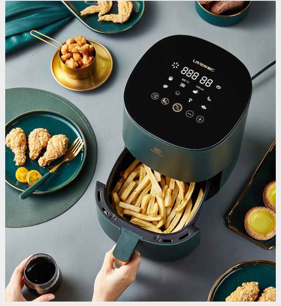 Household Hot Air No Oily Smoke French Fries Machine Oven