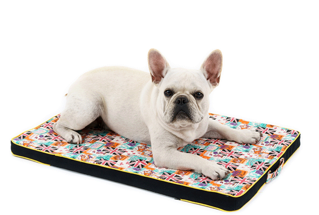 Thickened Pet Printing Canvas Dog Bed