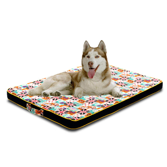 Thickened Pet Printing Canvas Dog Bed