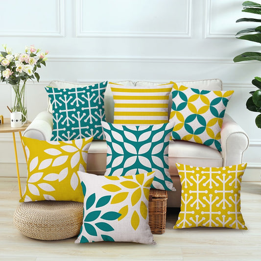 Nordic geometric print cushion cover