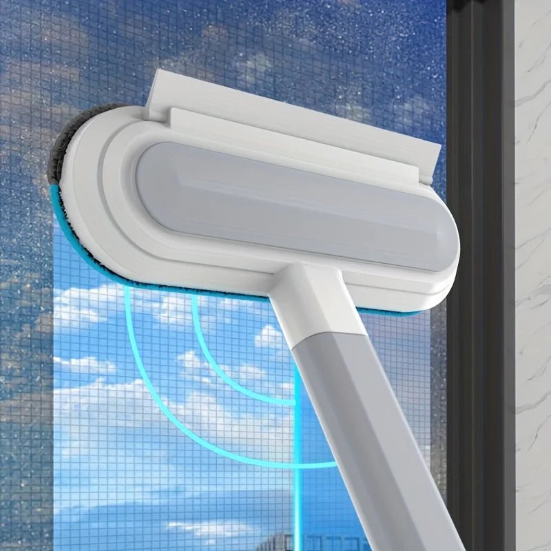 2 - in - 1 Pet Hair Remover & Window Cleaning Brush With Adjustable Handle - EMLANOOR