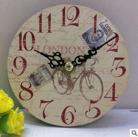 Home wooden table clock promotional gift clock