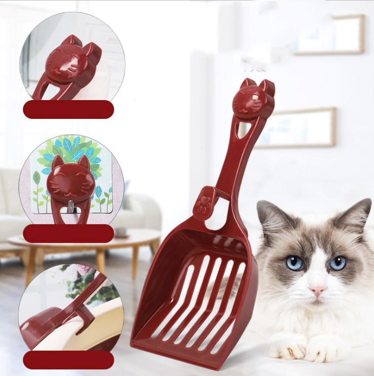 Cat litter shovel - Plastic cat litter shovel cat head cat shovels