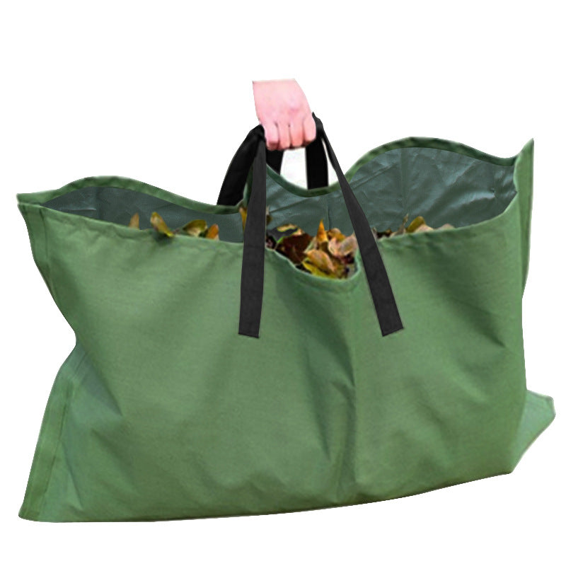 Garden Leaf Storage Bag - Garden Leaf Storage Outdoor Lawn Yard Waste Tarpaulin Container Recyclable Heavy Duty Garden Tote Garbage Bags