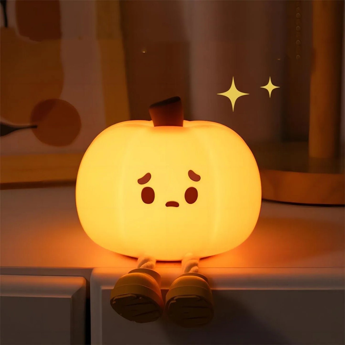 Halloween Pumpkin Night Light Silicone Lamp