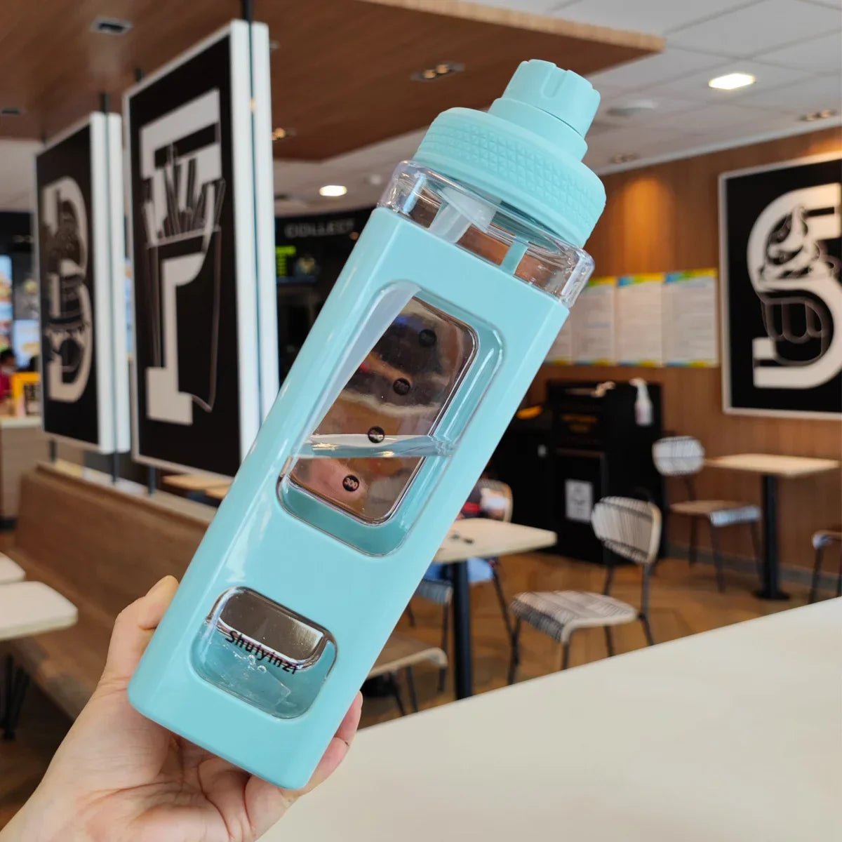 700/900ml Sports Water Bottle – Portable Straw Cup for Outdoors - EMLANOOR