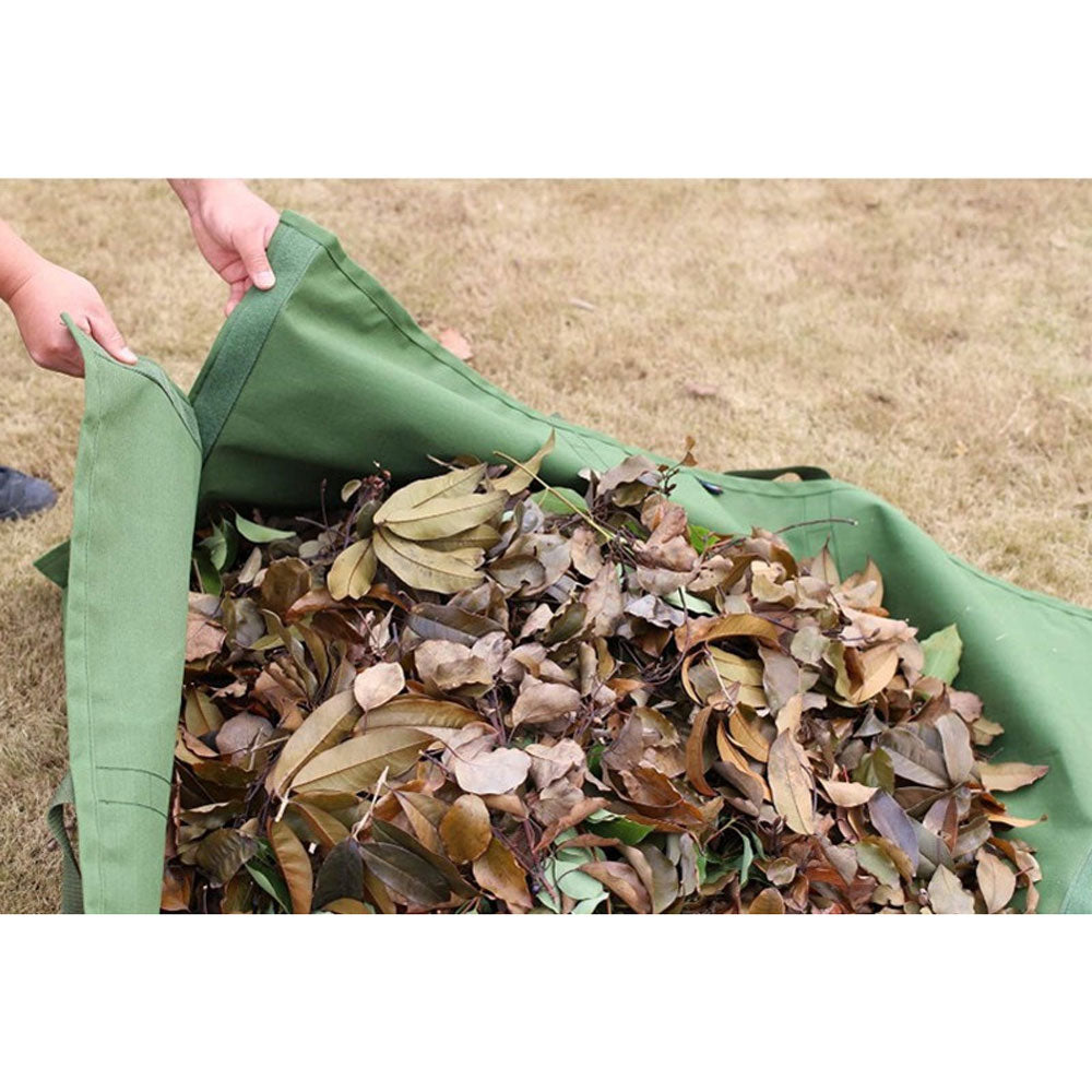 Garden Leaf Storage Bag - Garden Leaf Storage Outdoor Lawn Yard Waste Tarpaulin Container Recyclable Heavy Duty Garden Tote Garbage Bags