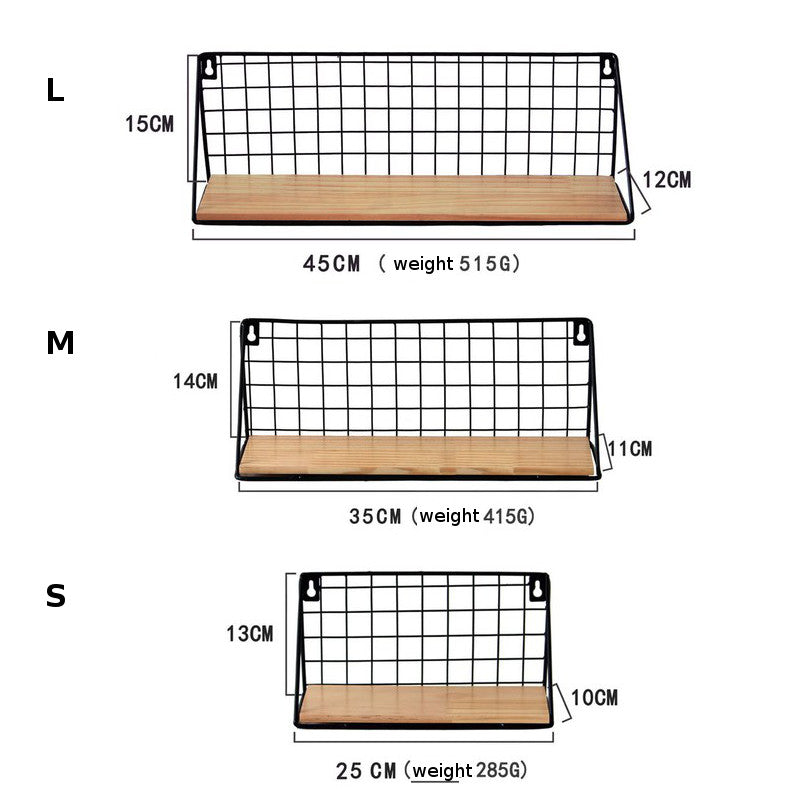 Japanese Style Wrought Iron Wall Hanging Basket