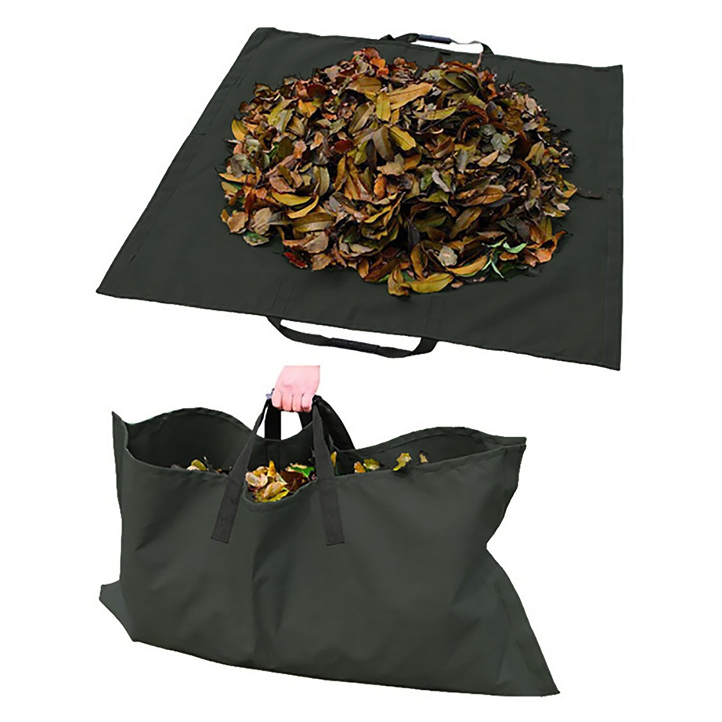 Garden Leaf Storage Bag - Garden Leaf Storage Outdoor Lawn Yard Waste Tarpaulin Container Recyclable Heavy Duty Garden Tote Garbage Bags