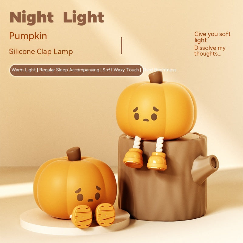 Halloween Pumpkin Night Light Silicone Lamp