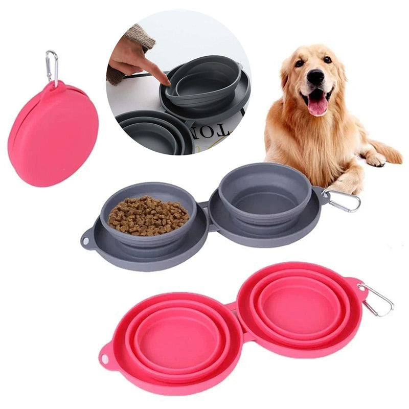 Rubber Foldable Pet Feeding Bowl