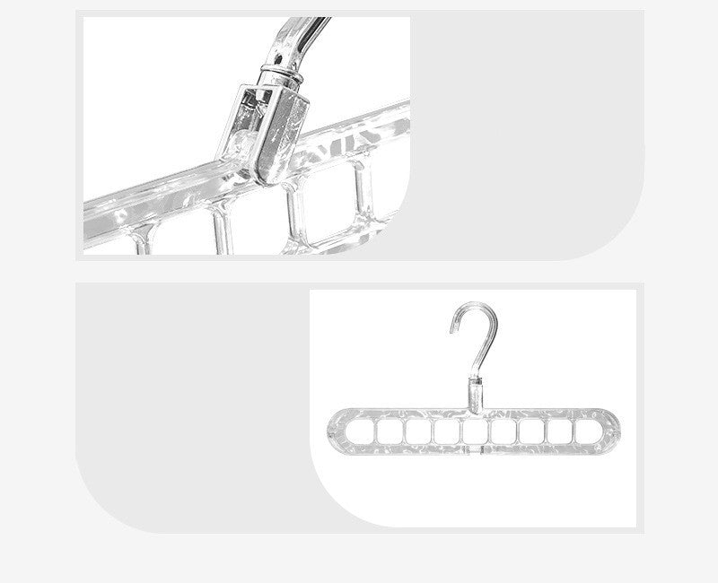 Transparent Silver Nine Empty Hanger