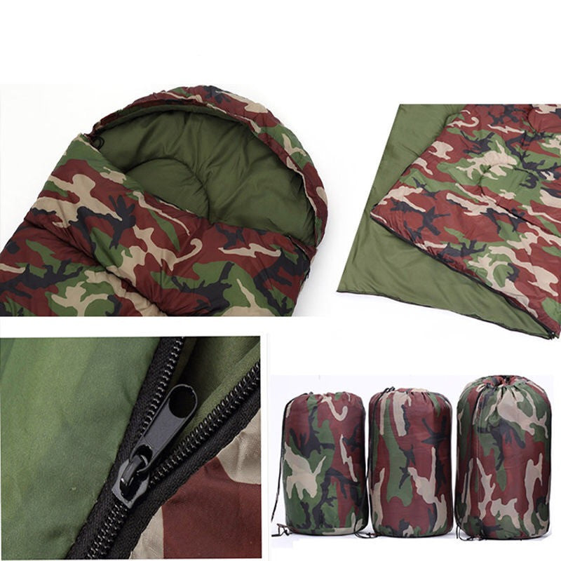 Camping emergency camouflage sleeping bag