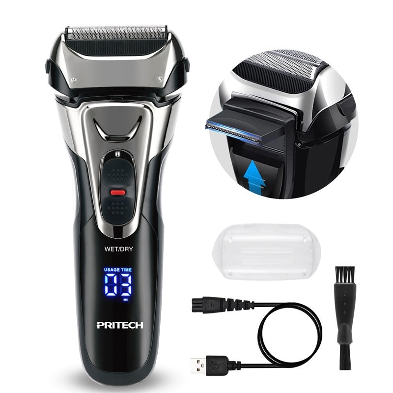 Electric Shaver LED Display Professional Shaver Reciprocating Multifunctional Shaver