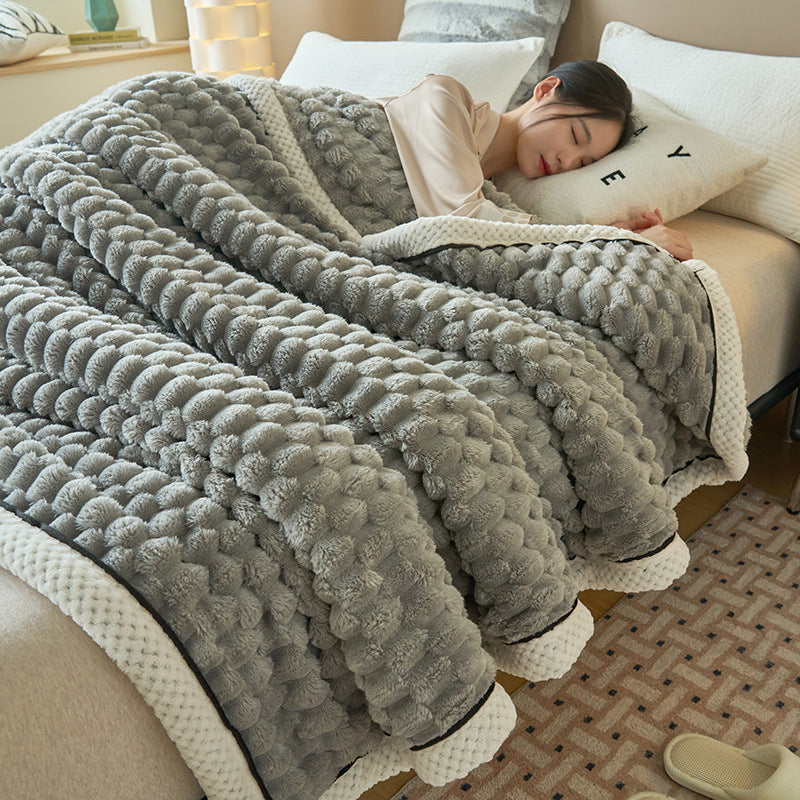 Coral Flannel Thermal Cover Blanket