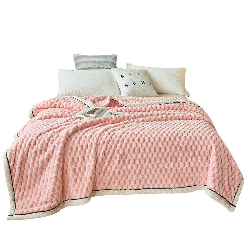 Coral Flannel Thermal Cover Blanket