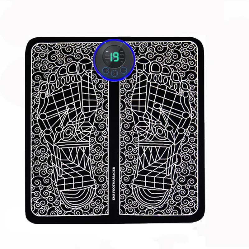 Foldable Electric Foot Massager Pad – Portable Rechargeable Relief