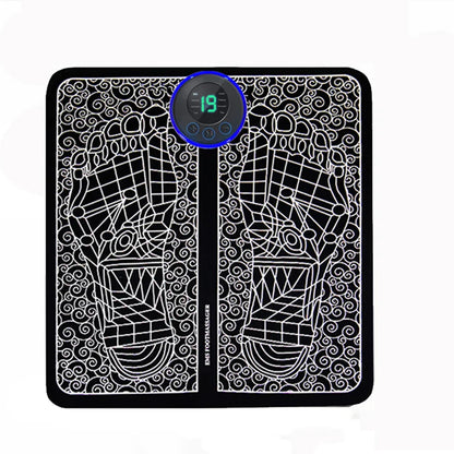Foldable Electric Foot Massager Pad – Portable Rechargeable Relief