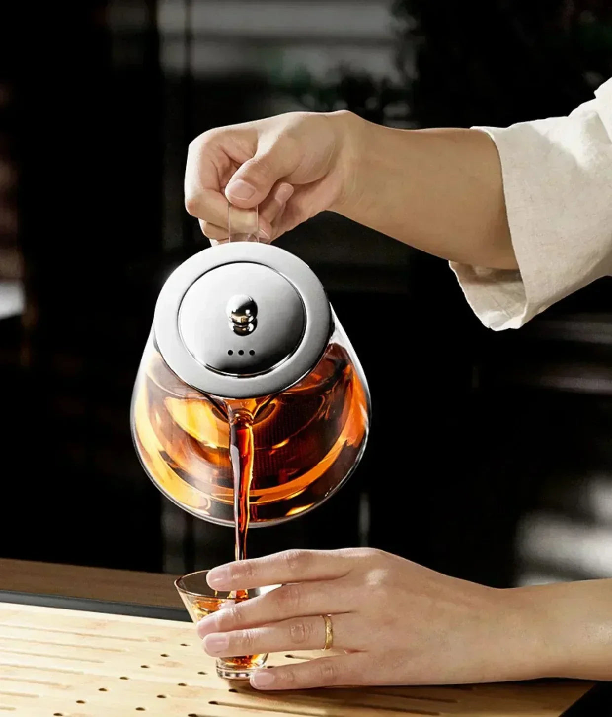 Heat-Resistant Glass Teapot with Infuser – Kung Fu Tea Kettle Set