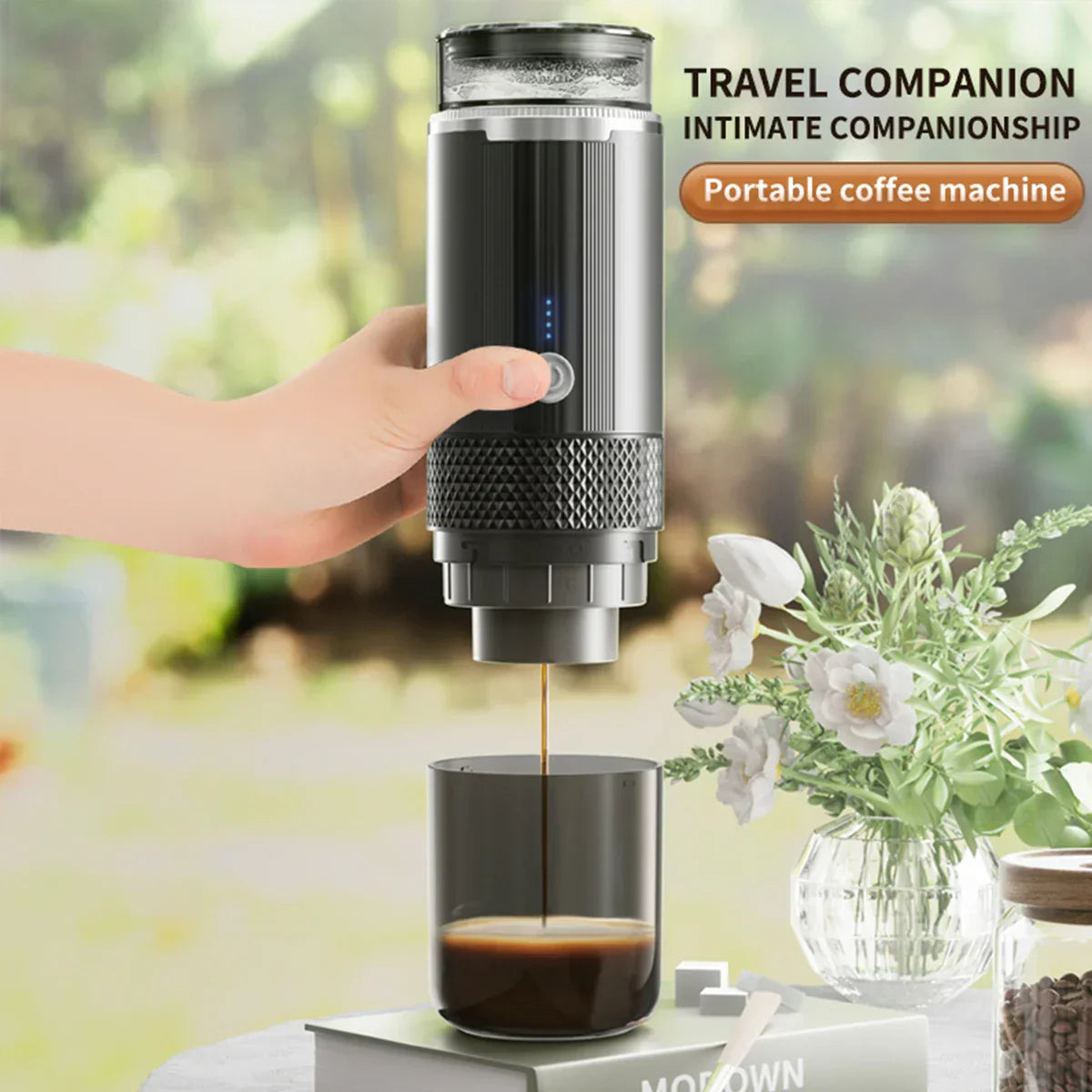 Portable K-Cup Coffee Machine - Compact & Travel Friendly Brewer