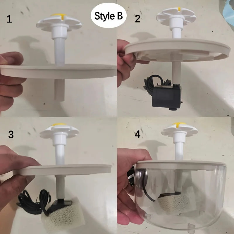 USB Electric 1L Pet Water Fountain –Automatic Cat Drink Dispenser Bowl