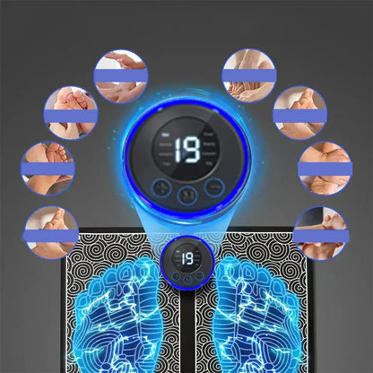 Foldable Electric Foot Massager Pad – Portable Rechargeable Relief