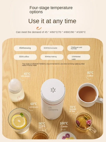 220V Portable Electric Hot Water Bottle - Mini Travel Kettle