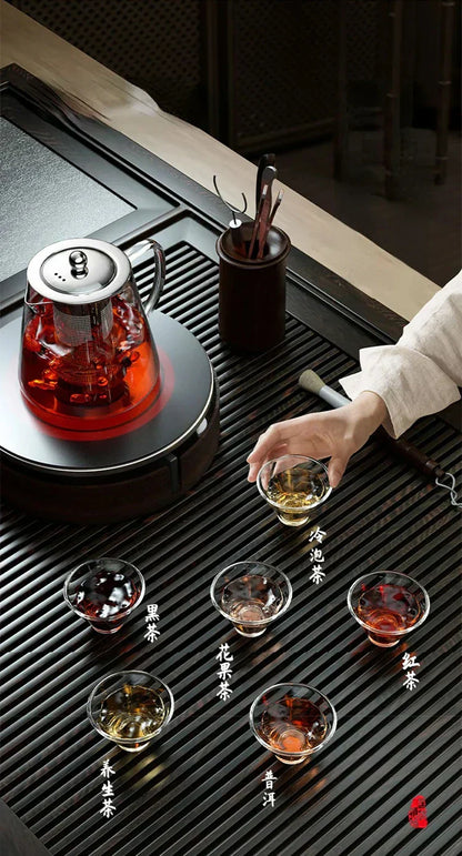 Heat-Resistant Glass Teapot with Infuser – Kung Fu Tea Kettle Set