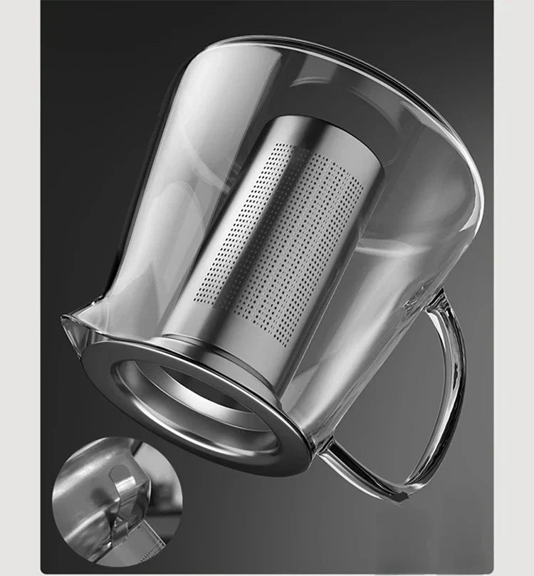 Heat-Resistant Glass Teapot with Infuser – Kung Fu Tea Kettle Set