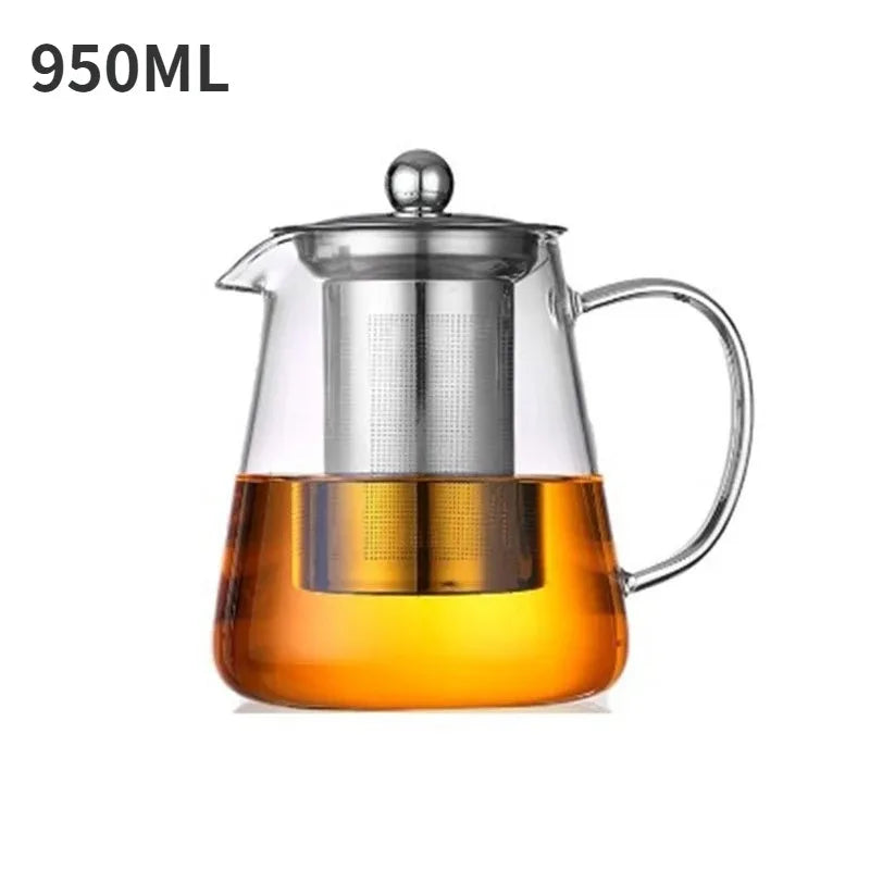 Heat-Resistant Glass Teapot with Infuser – Kung Fu Tea Kettle Set