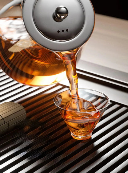 Heat-Resistant Glass Teapot with Infuser – Kung Fu Tea Kettle Set