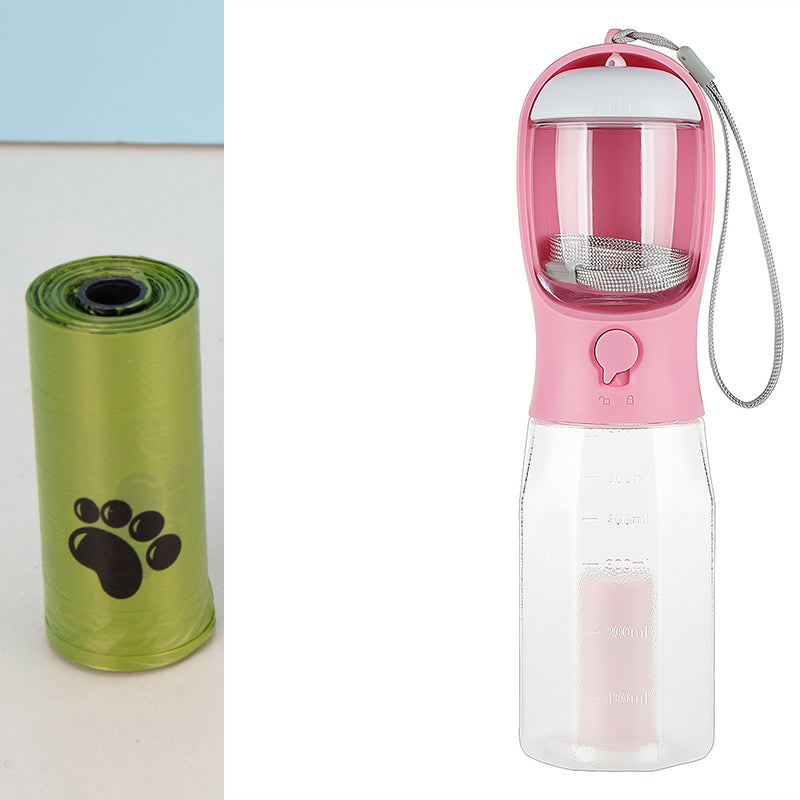 Portable Dog 3 In 1 Multifunctional Dog Water Bottle