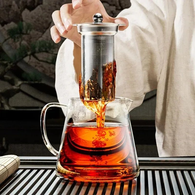 Heat - Resistant Glass Teapot with Infuser – Kung Fu Tea Kettle Set - EMLANOOR