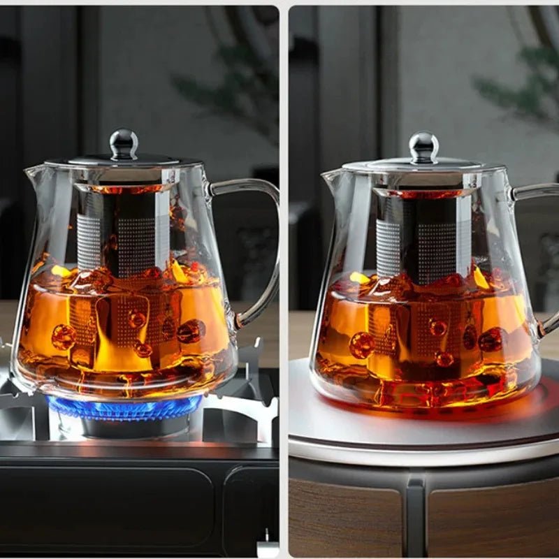 Heat - Resistant Glass Teapot with Infuser – Kung Fu Tea Kettle Set - EMLANOOR