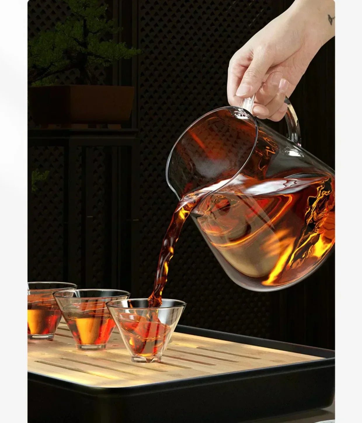 Heat - Resistant Glass Teapot with Infuser – Kung Fu Tea Kettle Set - EMLANOOR