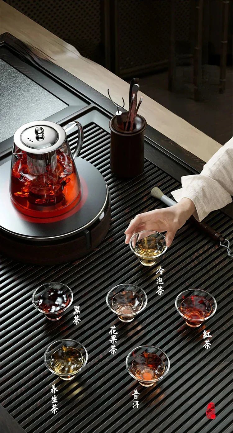 Heat - Resistant Glass Teapot with Infuser – Kung Fu Tea Kettle Set - EMLANOOR
