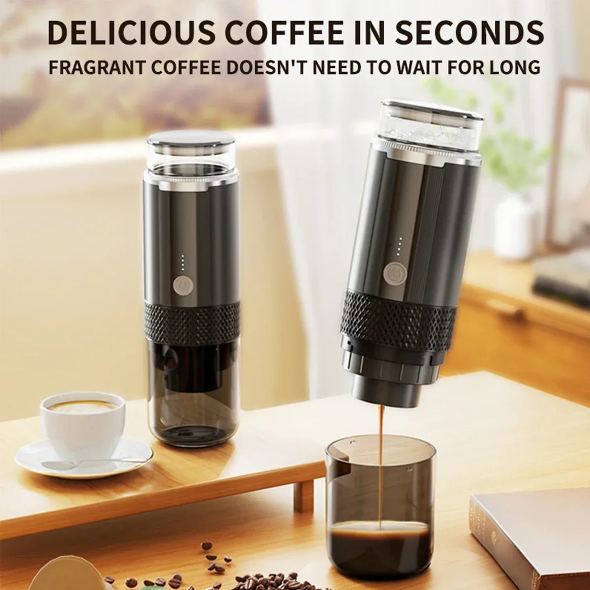 Portable K - Cup Coffee Machine - Compact & Travel Friendly Brewer - EMLANOOR