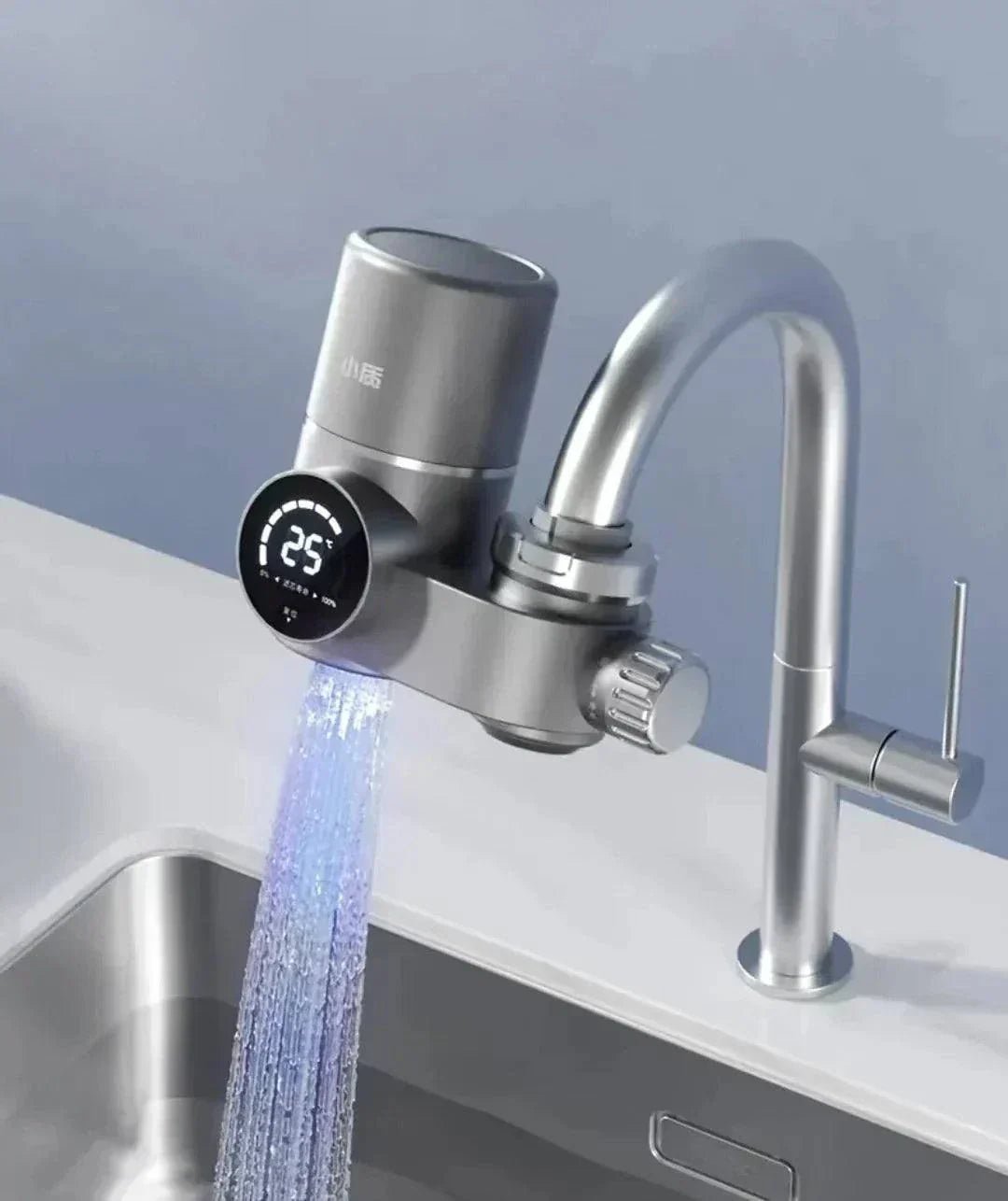 Water - power UV Purifier Faucet | Best Water Filter for Hard Water - EMLANOOR