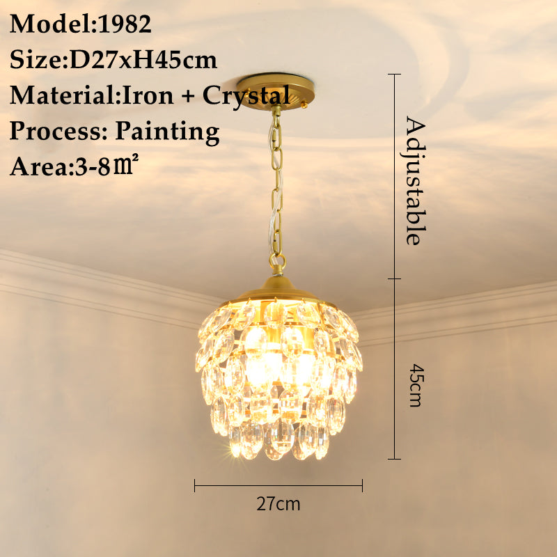 American Small Chandelier Crystal