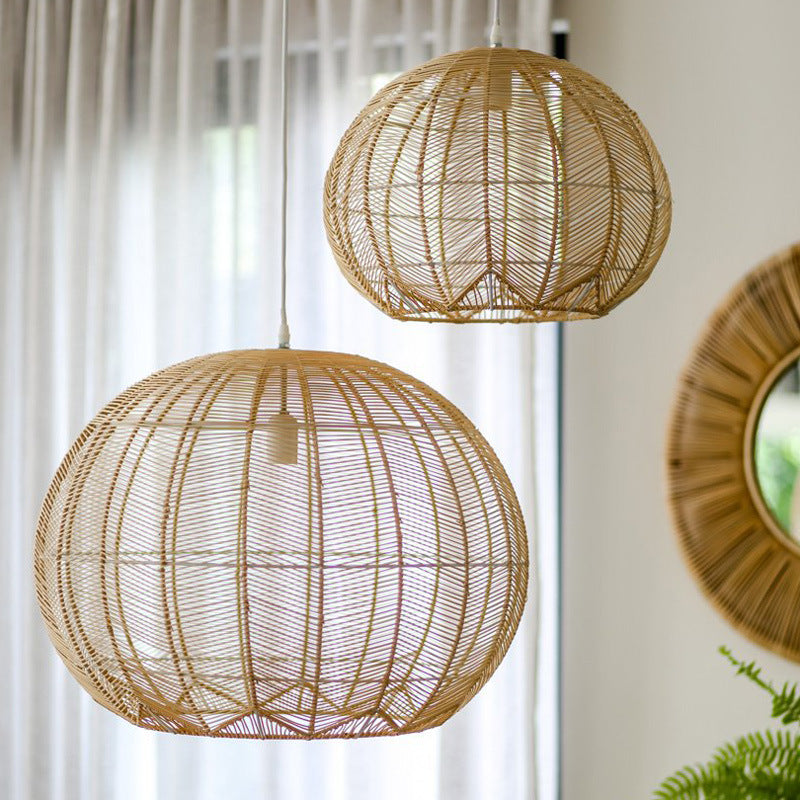 Chandelier Japanese Zen Designer Creative Rattan