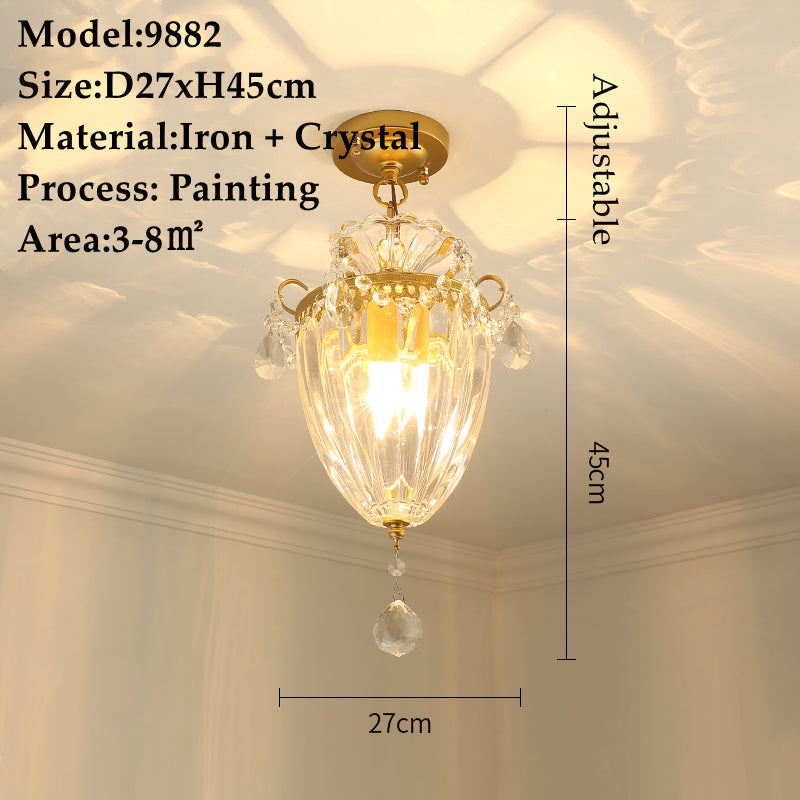 American Small Chandelier Crystal