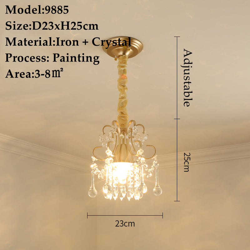 American Small Chandelier Crystal