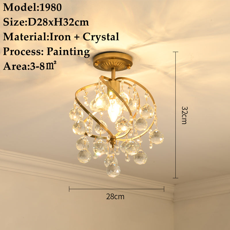 American Small Chandelier Crystal