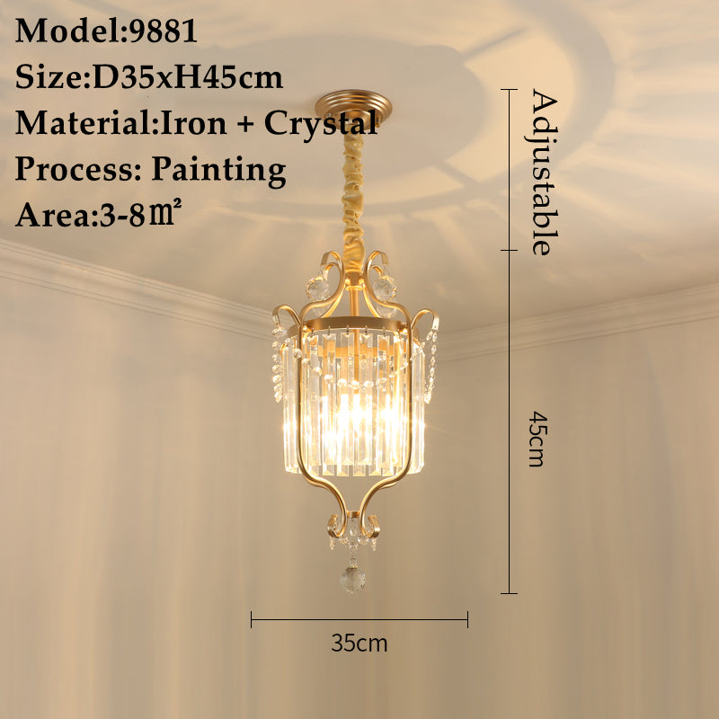 American Small Chandelier Crystal