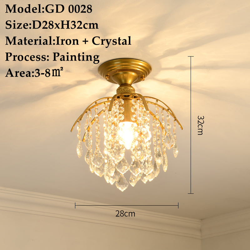 American Small Chandelier Crystal