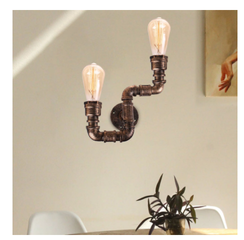 Creative Water Pipe Wall Lamp